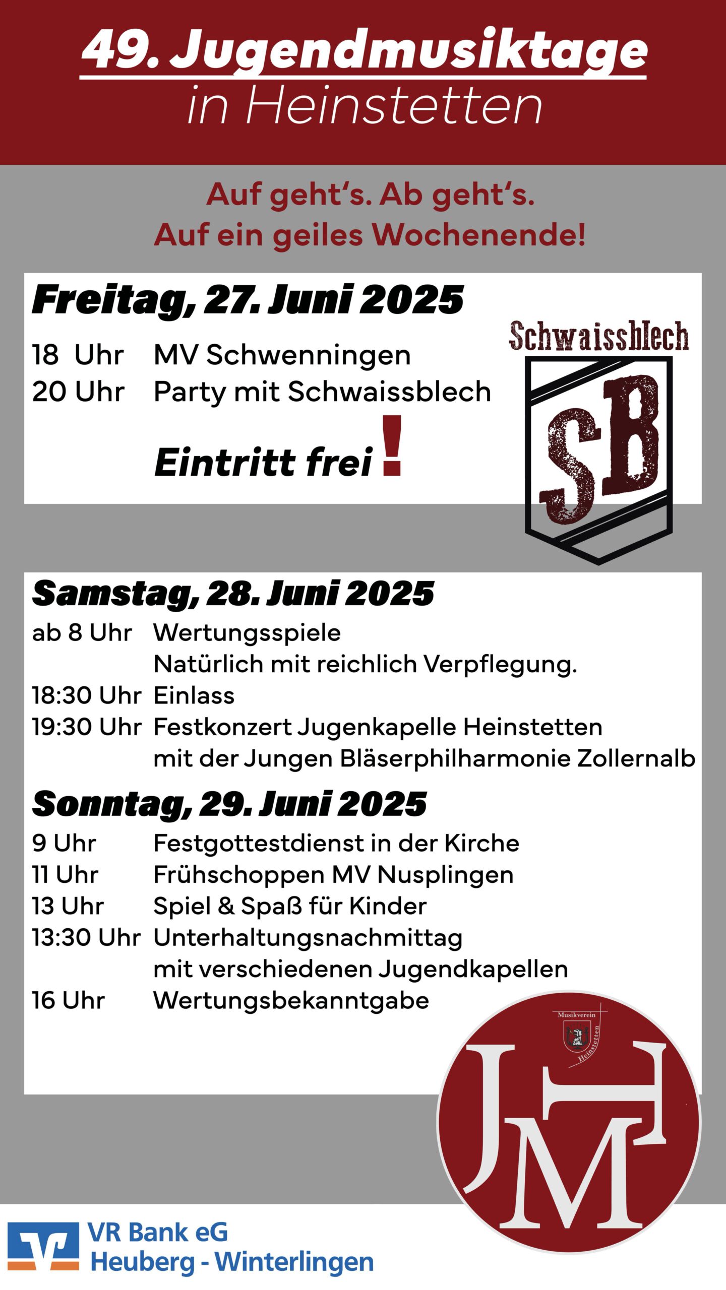 Du betrachtest gerade Herzliche Einladung zu den Jugendmusiktagen