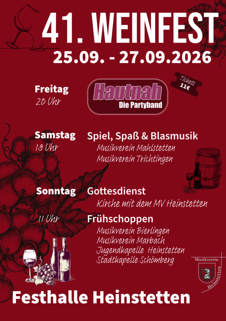 Mehr über den Artikel erfahren Weinfest 2026