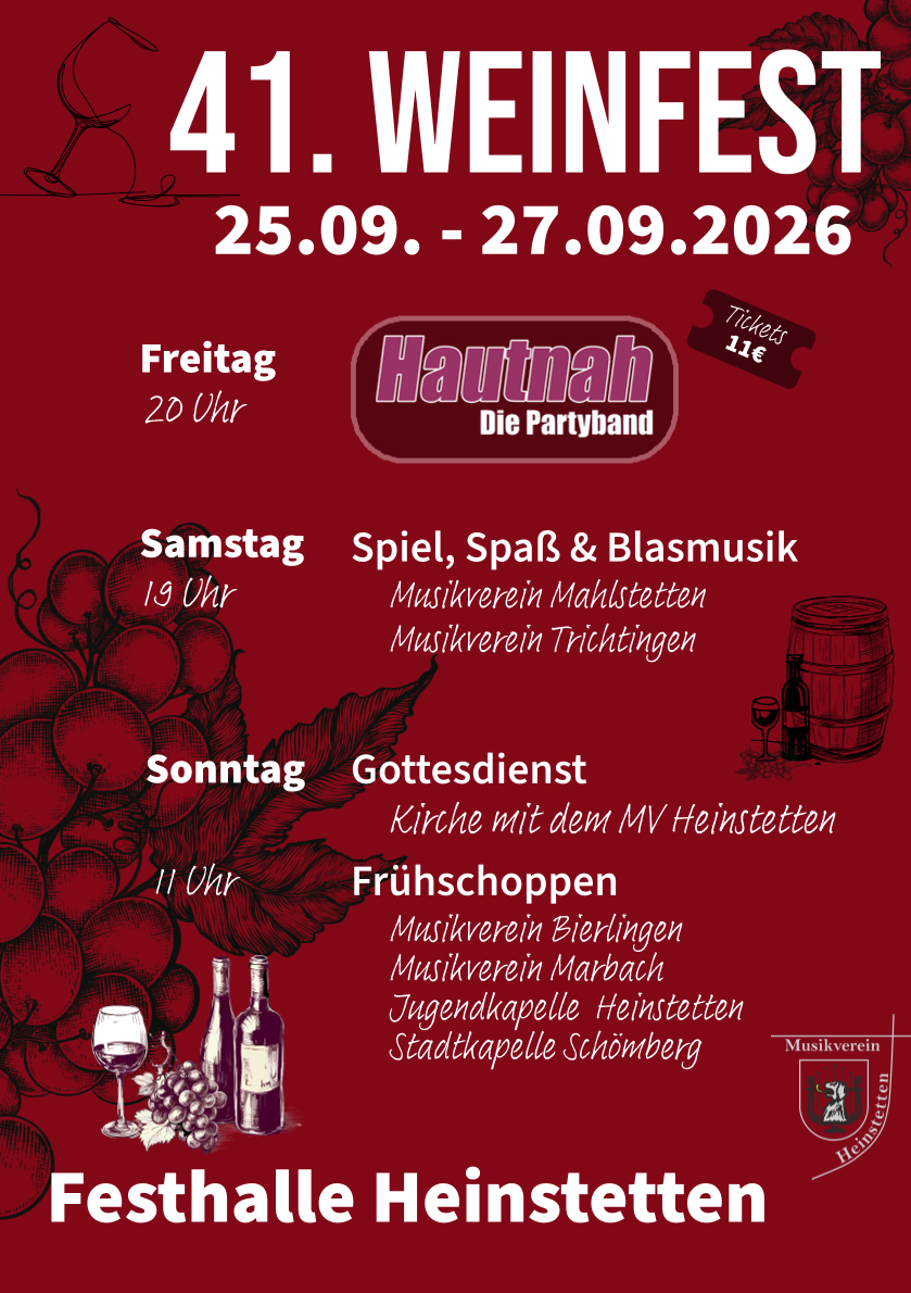 Du betrachtest gerade Weinfest 2026